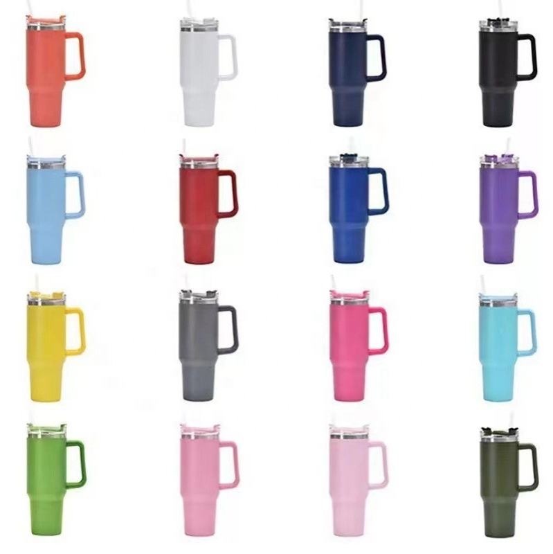 New Glass Stainless Steel Insulated 40Oz Mug Cup