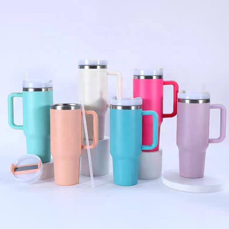 New Glass Stainless Steel Insulated 40Oz Mug Cup