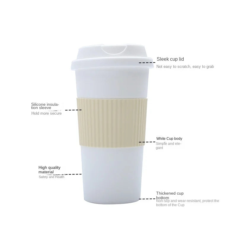 Supply Double-layer PP Eco-friendly Coffee Cup