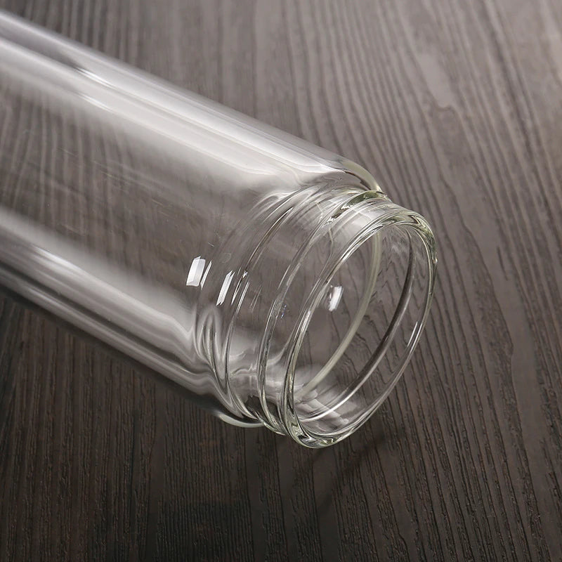 Eco-friendly Double Wall High Borosilicate Glass Water Bottle